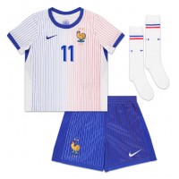 Camisa de Futebol França Ousmane Dembele #11 Equipamento Secundário Infantil Europeu 2024 Manga Curta (+ Calças curtas)